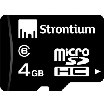 4GB microSDHCカード マイクロSD Strontium Basic Class6 海外リテール SR4GTFC6R ◆メ