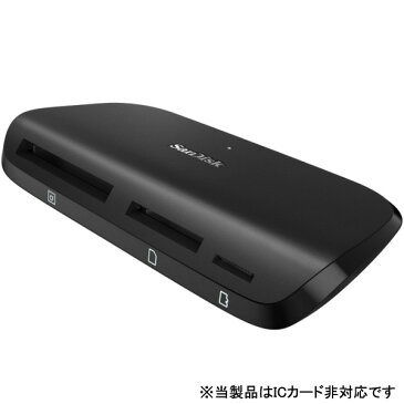 マルチカードリーダー/ライター SanDisk サンディスク ImageMate PRO USB3.0 3スロット CF / SD /microSD UHS-II 海外リテール SDDR-489-G47 ◆宅