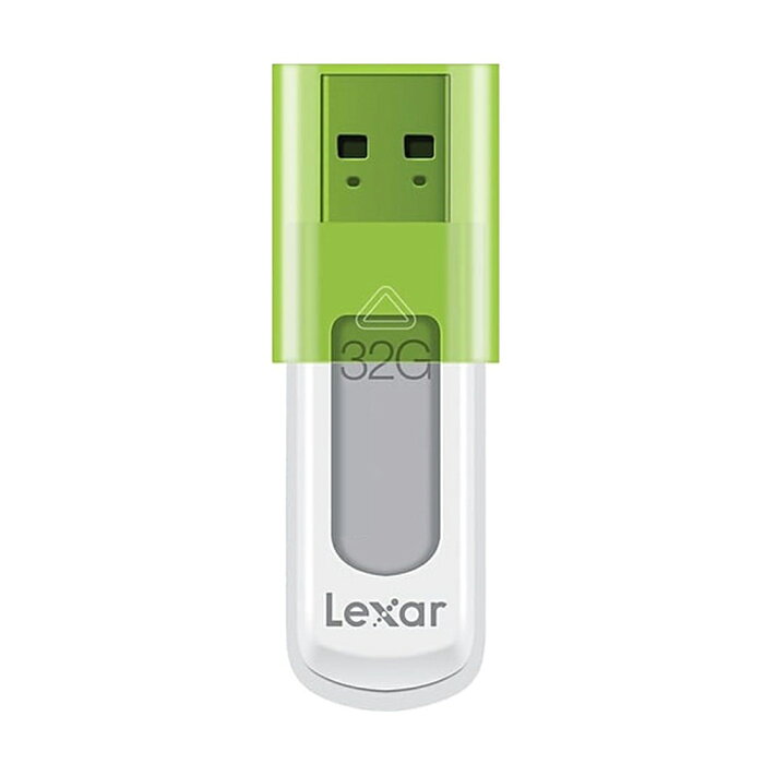 32GB USBメモリ USB2.0 LEXAR レキサー JumpDrive S50 スライドカバー式 グリーン 海外リテール LJDS50-32GABAP ◆メ