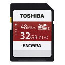 32GB SDHCカード SDカード TOSHIBA 東芝 EXCERIA CLASS10 UHS-I R:48MB/s 日本語パッケージ SD-FU032G ◆メ