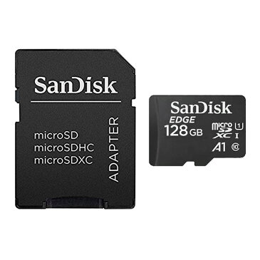 128GB microSDXCカード マイクロSD SanDisk サンディスク Class10 UHS-I U1 A1 SDアダプター/ミニケース付 バルク SDSDQAD-128G-BLK ◆メ