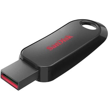 64GB USBメモリ USB2.0 SanDisk サンディスク Cruzer Snap ミニサイズ スライド収納式 キーループ ブラック 海外リテール SDCZ62-064G-G35 ◆メ