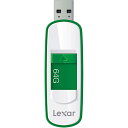 64GB USBフラッシュメモリー USB3.0 Lexar レキサー JumpDrive S75 スライド式 R:150MB/s ホワイト/グリー...