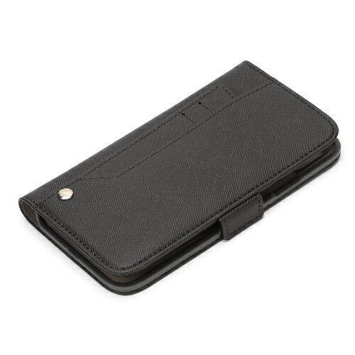 iPhone11proMax 6.5インチ用 手帳型ケース スライドポケットフリップカバー PGA カードポケット3つ付 ブラック PG-19CFP10BK メ