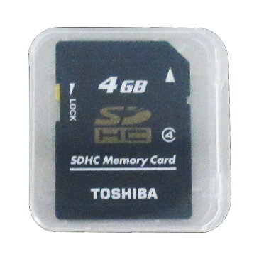 4GB SDHCカード SDカード TOSHIBA 東芝 CLASS4 ミニケース入 バルク SD-L004G4-BLK ◆メ