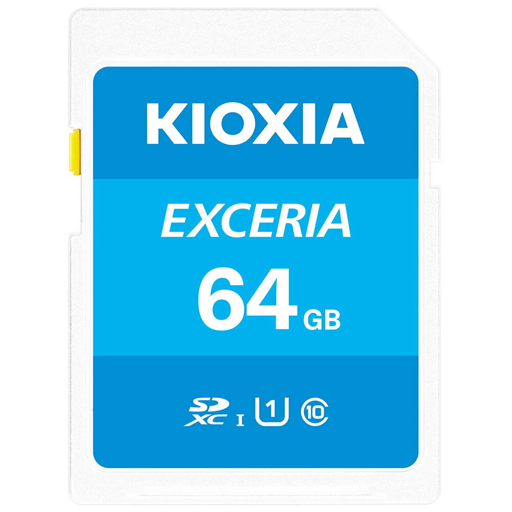 SDカード SD 64GB SDXC KIOXIA キオクシア EXCERIA Class10 UHS-I U1 R:100MB/s 海外リテール LNEX1L064GG4 ◆メ