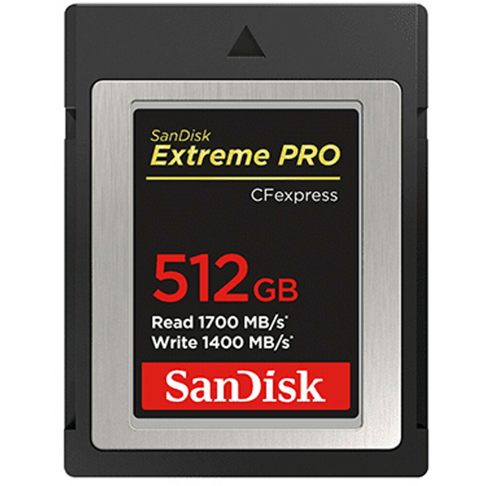 CFexpress 512GB Type B カード Extreme PRO SanDisk サンディスク RAW 4K対応 R:1700MB/s W:1400MB/s 海外リテール SDCFE-512G-GN4NN ◆宅