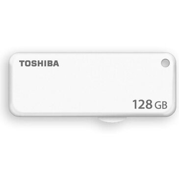 128GB USBメモリ USB2.0 TOSHIBA 東芝 TransMemory U203 スライド式 ホワイト 海外リテール THN-U203W1280E4 ◆メ