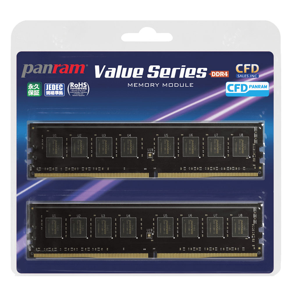 16GB 2枚組 DDR4 デスクトップ用メモリ CFD Panram DDR4-3200 288p ...