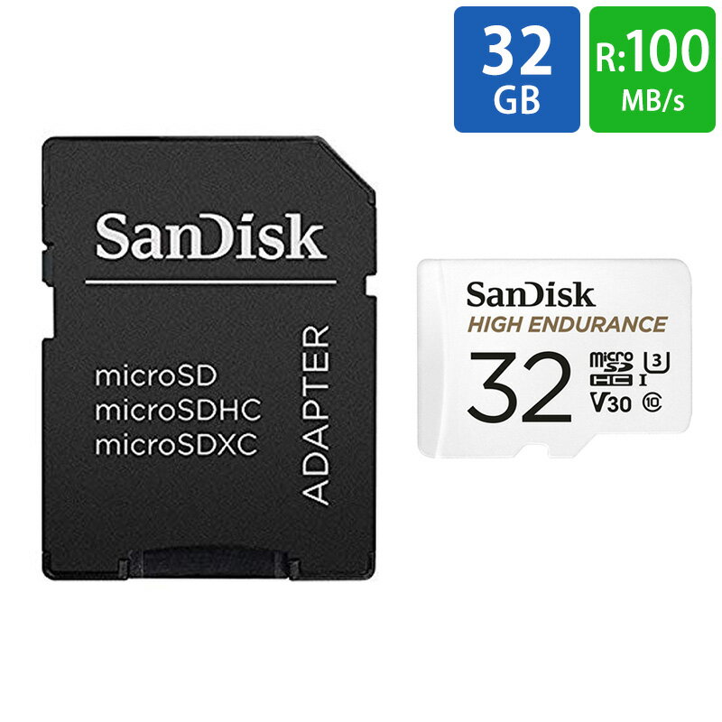 ޥSD microSD 32GB microSD microSDHC SanDisk ǥ ѵ Class10 UHS-1 U3 V30 R:100MB/s W:40MB/s ơ SDSQQNR-032G-GN6IA 