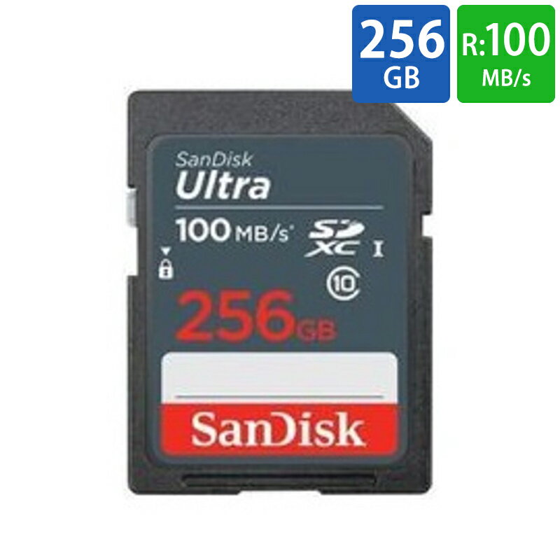SD SD 256GB SDXC SanDisk ǥ Ultra UHS-I U1 R:100MB/s ơ SDSDUNR-256G-GN3IN 