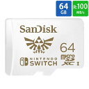 }CNSDJ[h microSD 64GB Nintendo Switchp microSDXC SanDisk TfBXN UHS-I R:100MB/s W:60MB/s COe[ SDSQXAT-064G-GN3ZN 