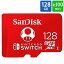 マイクロSDカード microSD 128GB microSDカード microSDXC for Nintendo Switch SanDisk サンディスク UHS-I R:100MB/s W:90MB/s 海外リテール SDSQXAO-128G-GN3ZN ◆メ