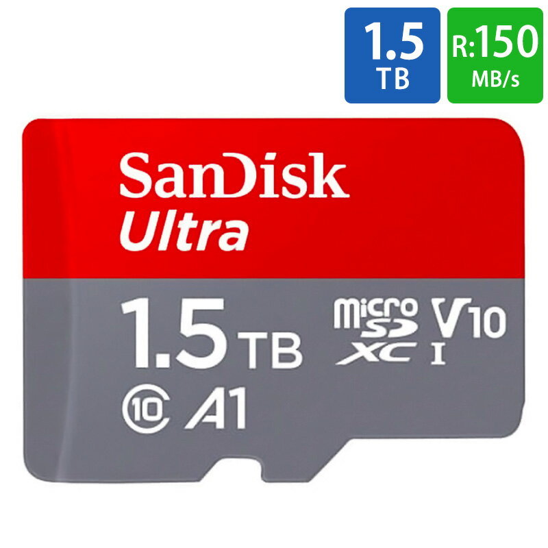 }CNSDJ[h 1.5TB microSD microSDXC SanDisk TfBXN Ultra Class10 UHS-I A1 R:150MB/s Nintendo SwitchmF COe[ SDSQUAC-1T50-GN6MN 