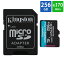 マイクロSDカード microSD 256GB microSDカード microSDXC Kingston キングストン Canvas Go Plus UHS-I U3 V30 A2 4K R:170MB/s W:90MB/s SDアダプター付 海外リテール SDCG3/256GB ◆メ