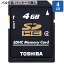 SDJ[h SD 4GB SDHC TOSHIBA  Ń { CLASS4 ~jP[X oN SD-L004G4-BLK 