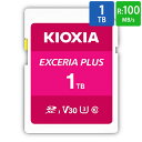 SDカード SD 1TB SDXC KIOXIA キオクシア EXCERIA PLUS Class10 UHS-I U3 V30 R:100MB/s W:85MB/s 1000GB 海外リテール LNPL1M001TG4 ◆メ