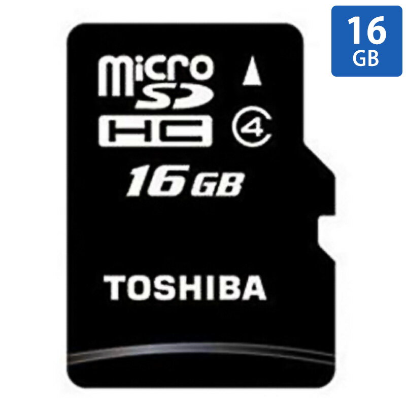 マイクロSDカード 16GB TOSHIBA 東芝 旧東芝メモリ microSDカード microSDHC Class4 海外リテール SD-C16GR7W4 ◆メ