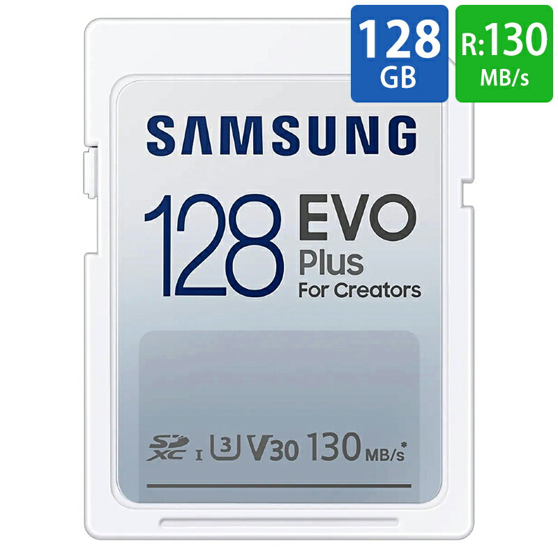 SD SD 128GB SDXC Samsung ॹ EVO Plus Class10 UHS-I U3 V30 R:130MB/s 7Ĥѵǽ ơ MB-SC128K/CN 