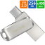 USB USB 256GB USB3.1 Gen1(USB3.0)-A/Type-C ξͥ SanDisk ǥ Ultra Dual Drive Luxe R:400MB/s ž ° ơ SDDDC4-256G-G46 