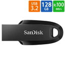 USB USB 128GB USB3.2 Gen1(USB3.0) SanDisk TfBXN Ultra Curve R:100MB/s Vv LbvX ubN COe[ SDCZ550-128G-G46 