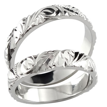 ハワイアンジュエリー ハワイアン マリッジリング プラチナリング ハワイアンペアリング 結婚指輪 幅広 指輪 PT900 結婚記念リング ミル打ち 笑顔になるジュエリー お守り 大きいサイズ対応 【…