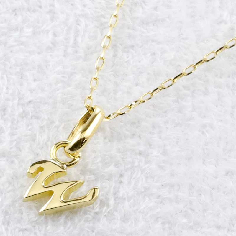 18金 イニシャル W プチ ミニ ペンダントトップ ペンダント チャーム ブレスレットチャーム イエローゴールドk18 18k 地金 ユニセックス 【ありがとうやおめでとうを伝えよう・プレゼント・誕生日・お祝い】 人気 おしゃれ 大人 普段使い ジュエリー