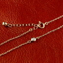 ダイヤモンド ブレスレット ピンクゴールドK18 ダイヤモンド 0.05ct 一粒ダイヤ K18 アジャスター付 レディース(4)