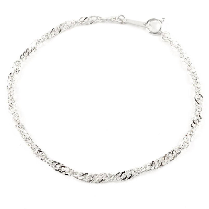 【最短発送】プラチナ ブレスレット pt999 チェーンのみ 18cm スクリューチェーン 純プラチナ 地金 男女兼用 ユニセックス 男女問わず レディース 金...