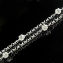 ダイヤモンドアンクレット ホワイトゴールドK18 フルエタニティ ダイヤモンド0.70ct レディース