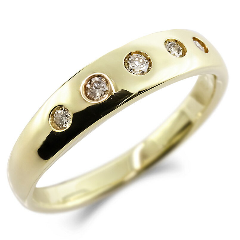 【最短発送】 18金 リング ダイヤモンド 0.12ct 12号 甲丸 無垢 太め ゴールド 18K 指輪 ピンキーリング 婚約指輪 シンプル 人気 ファッションリング ダイヤ ジュエリー 女性 男女兼用 ユニセックス 男女問わず