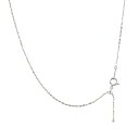 【最短発送】 プラチナ ネックレス pt999 チェーンのみ 65cm ロングネックレス プラチナ999 スライド式 純プラチナ チェーンネックレス 地金 シン...