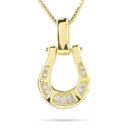18金 ペンダント トップ ネックレス ダイヤモンド 馬蹄 リバーシブル ゴールド レディース イエローゴールドk18 エポキシ樹脂 蹄鉄 女性 カラフル ポップ(4)