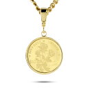 【最短発送】 24金 ネックレス コイン 喜平 ペンダントトップ 純金 1/20オンス バラ ローズ 薔薇 2024年 チャールズIII世国王 トップ 18金 ...