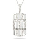 【最短発送】 プラチナ900 ネックレス ダイヤモンド 0.25ct プレート メンズ レディース 大ぶり ペンダントトップ 45cm スライド式 延長 ベネチ...
