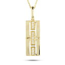 【最短発送】 18金 ペンダントトップ ダイヤモンド 0.15ct メンズ レディース ネックレス トップ 大ぶり ゴールド 18k イエローゴールドK18 ペ...