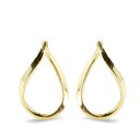 【最短発送】 18金 ピアス ピアス リング フープピアス ひねり ゴールド イエローゴールドk18 18k シンプル 地金 男女兼用 ユニセックス 男女問わず