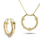 18金 イヤカフ イヤーカフ ネックレス 2way ミラーボール カット ゴールド イエローゴールドk18 ペンダントトップ イヤークリップ 片耳用 レディース...