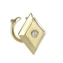 【最短発送】18金 ピアス 片耳ピアス ダイヤモンド 片耳 ゴールド 18k つけっぱなし 簡単装着 ダイヤ キャッチのいらないピアス キャッチナッシャー スク...