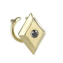 【最短発送】18金 ピアス 片耳ピアス ブラックダイヤモンド 片耳 ゴールド 18k つけっぱなし 簡単装着 キャッチのいらないピアス キャッチナッシャー スク...