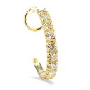 【最短発送】 18金 ピアス 片耳ピアス フープピアス ダイヤモンド キャッチのいらないピアス キャッチナッシャー ピアス つけっぱなし ピアス キャッチなし イエローゴールドk18 18k レディース メンズ 女性用 男性用(4)