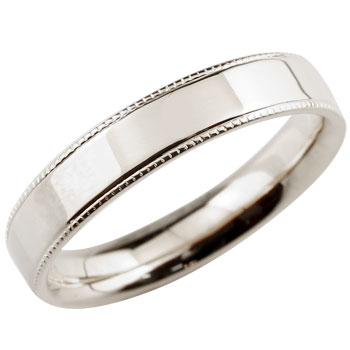 プラチナリング 指輪 中指 ミディリング 人差し指 インデックスリング シンプル ストレート プラチナ900 エンゲージリング 婚約指輪 ミル打ち 地金リング ユニセックス