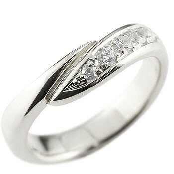 ダイヤモンドリング 指輪 ホワイトゴールドk18 ピンキーリング ダイヤ スパイラル ウェーブリング 18金 ユニセックス 【ありがとうやおめでとうを伝えよう・プレゼント・誕生日・お祝い】 人気 おしゃれ 大人 普段使い ジュエリー