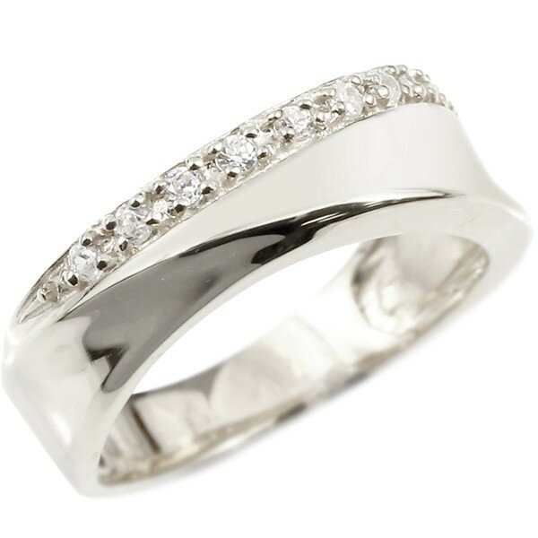 プロポーズリング 婚約指輪 エンゲージリング ダイヤモンド リング シルバー925 指輪 幅広 ピンキーリング ダイヤ レディース 笑顔になるジュエリー 大きいサイズ対応
