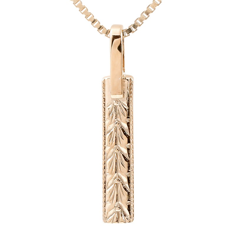 Pendant Tops - 18金 ペンダント ネックレス メンズ ハワイアンジュエリー ピンクゴールドk18 ペンダントトップ 地金 マイレ トレジャーハンター 18k
