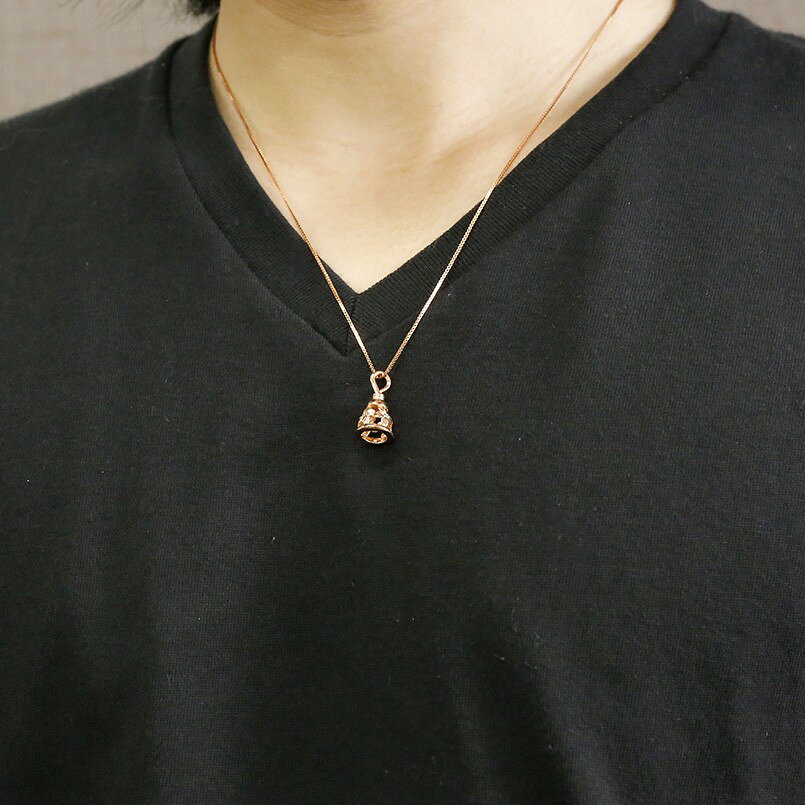 10金 ペンダントトップ ネックレス メンズ ハワイアンジュエリー ピンクゴールドk1...