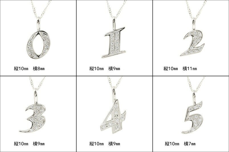 メンズ ネックレス ペンダントトップ ナンバー 数字 0 1 2 3 4 5 6 7 8 9 チェーン...