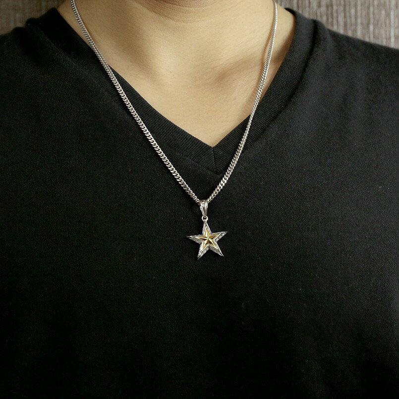 18金 ペンダント ネックレス メンズ プラチナ ペンダントトップ コンビ 喜平用 ダ...