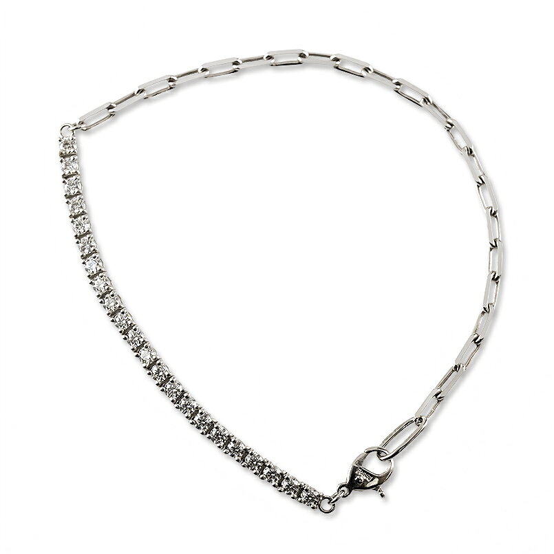 Diamond - プラチナ ブレスレット レディース ダイヤモンド ハート＆キューピッド H&C 0.26ct 18cm 太め pt900 pt850