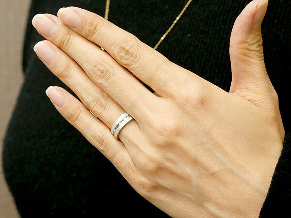 結婚指輪 マリッジリング ペアリング ゴールド 2個セット ホワイトゴールドk10 ダ...